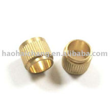 Custom Knurling Brass Bushing With 0.7mm Pitch